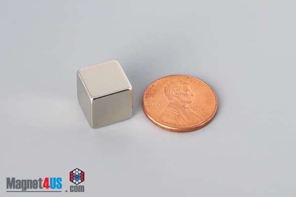 7/16" x 7/16" x 7/16" N40 Neodymium Block Magnet