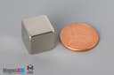 1/2" x 1/2" x 1/2" N40 Neodymium Block Magnet - photo 1