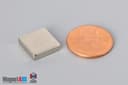 1/2" x 1/2" x 1/8" N40 Neodymium Block Magnet - photo 1
