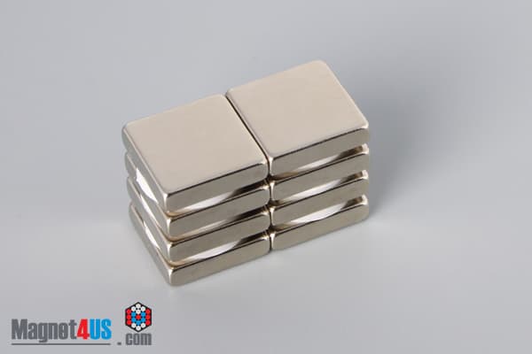1/2" x 1/2" x 1/8" N40 Neodymium Block Magnet - photo 4
