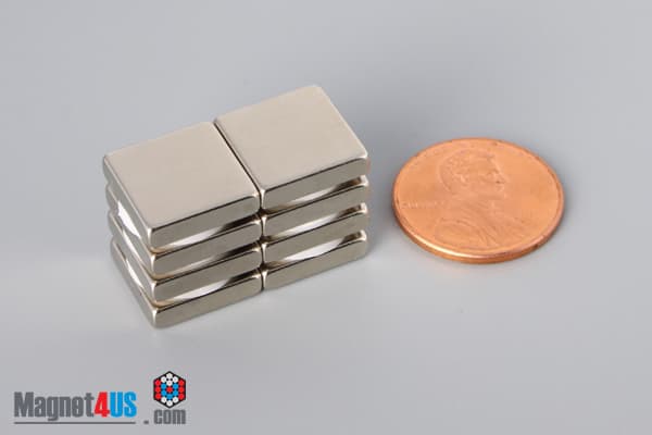 1/2" x 1/2" x 1/8" N40 Neodymium Block Magnet - photo 5