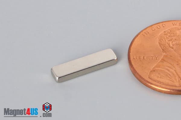 1/2" x 1/8" x 1/16" N40 Neodymium Block Magnet - photo 3