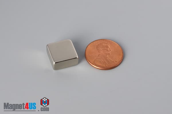 1/2" x 1/4" x 1/2" N40 Neodymium Block Magnet - photo 1