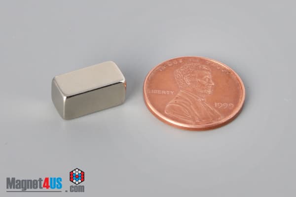 1/2" x 1/4" x 1/4" N40 Neodymium Block Magnet - photo 1