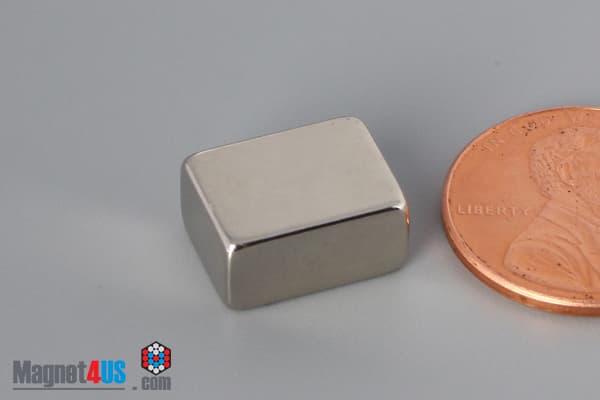 1/2" x 3/8" x 1/4" N45 Neodymium Block Magnet - photo 3