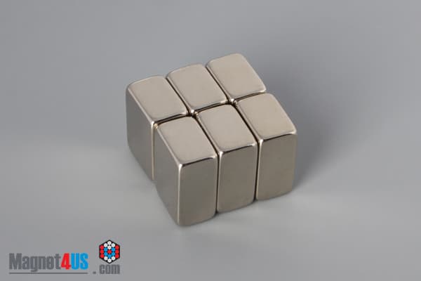 1/2" x 3/8" x 1/4" N45 Neodymium Block Magnet - photo 4
