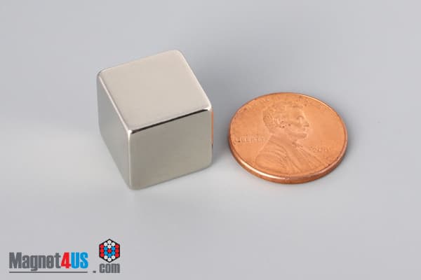 9/16" x 9/16" x 9/16" N40 Neodymium Block Magnet - photo 1