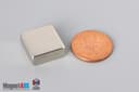 5/8" x 5/8" x 1/4" N45 Neodymium Block Magnet - photo 1