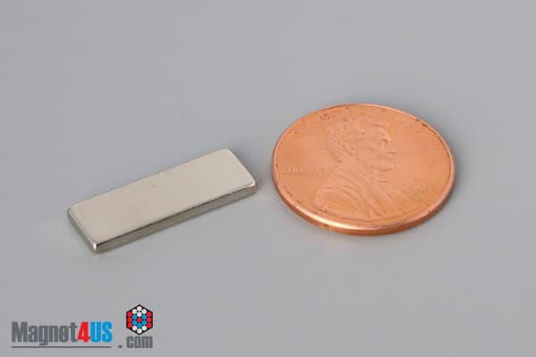 3/4" x 1/16" x 1/4" N52 Neodymium Block Magnet - photo 1