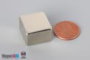 3/4" x 3/4" x 1/2" N45 Neodymium Block Magnet - photo 1