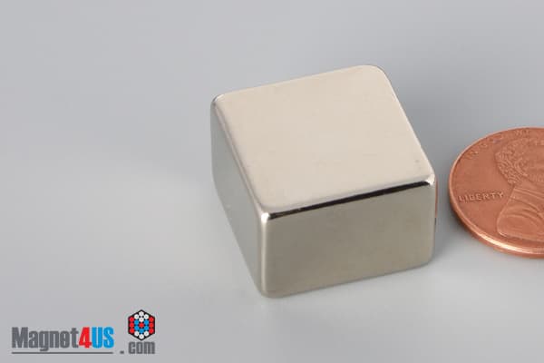 3/4" x 3/4" x 1/2" N45 Neodymium Block Magnet - photo 3