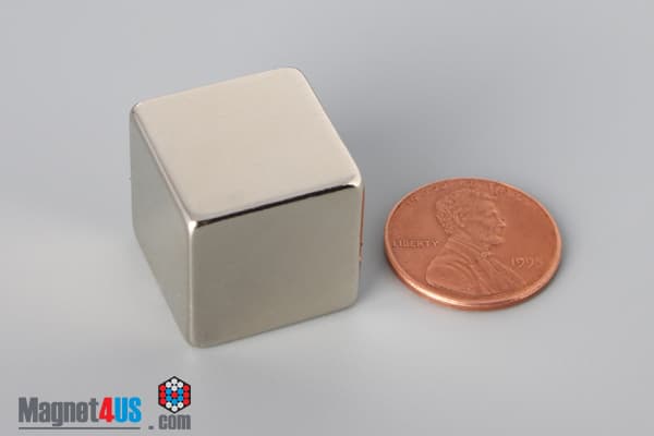 3/4" x 3/4" x 3/4" N40 Neodymium Block Magnet