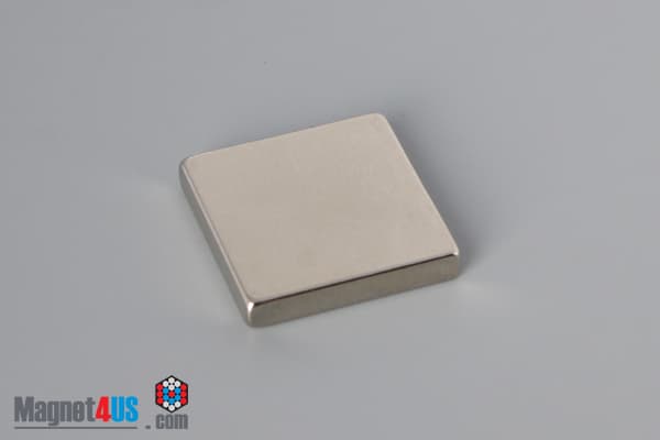 3/4" x 3/4" x 1/8" N40 Neodymium Block Magnet - photo 2