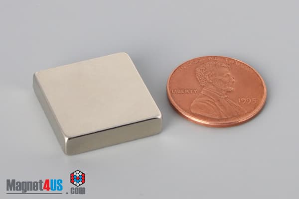 3/4" x 3/4" x 3/16" N45 Neodymium Block Magnet