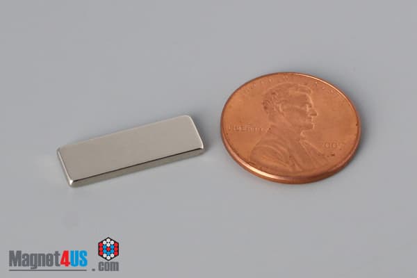 3/4" x 1/4" x 1/16" N40 Neodymium Block Magnet - photo 1