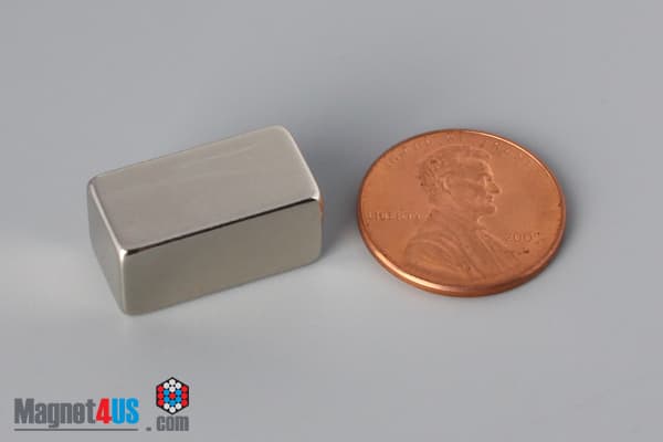 3/4" x 3/8" x 3/8" N45 Neodymium Block Magnet - photo 1