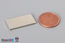 1" x 1/2" x 1/16" N40 Neodymium Block Magnet - photo 1