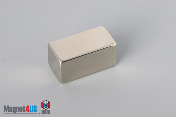 1" x 1/2" x 1/2" N45 Neodymium Block Magnet - photo 2