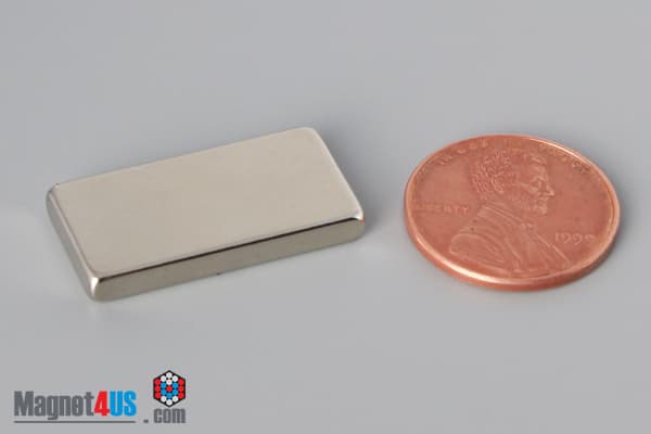 1" x 1/2" x 1/8" N52 Neodymium Block Magnet - photo 1