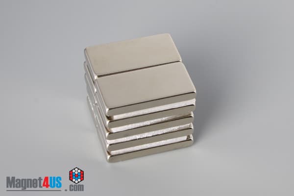 1" x 1/2" x 1/8" N52 Neodymium Block Magnet - photo 4