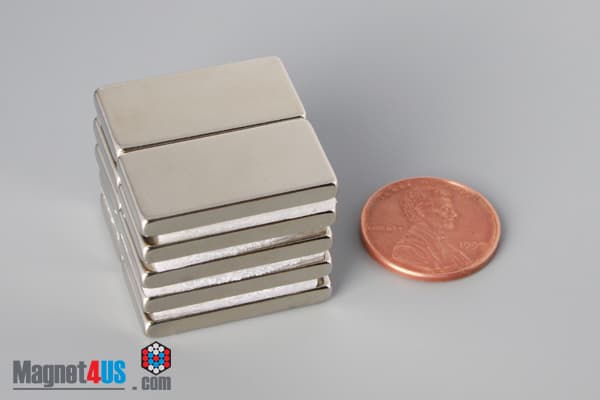 1" x 1/2" x 1/8" N52 Neodymium Block Magnet - photo 5