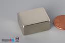 1" x 3/4" x 1/2" N45 Neodymium Block Magnet - photo 3