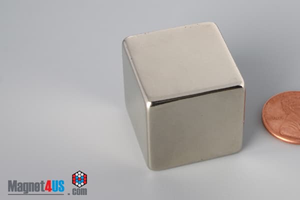 1" x 1" x 1" N52 Neodymium Block Magnet - photo 3