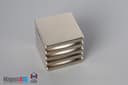 1" x 1" x 1/8" N40 Neodymium Block Magnet - photo 4