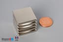 1" x 1" x 1/8" N40 Neodymium Block Magnet - photo 5