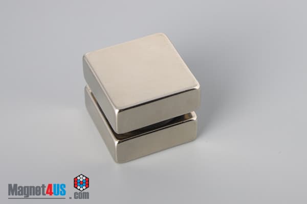 1" x 1" x 3/8" N40 Neodymium Block Magnet - photo 4