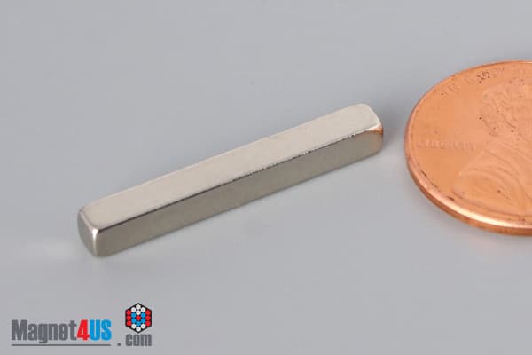 1" x 1/8" x 1/8" N45 Neodymium Block Magnet - photo 3