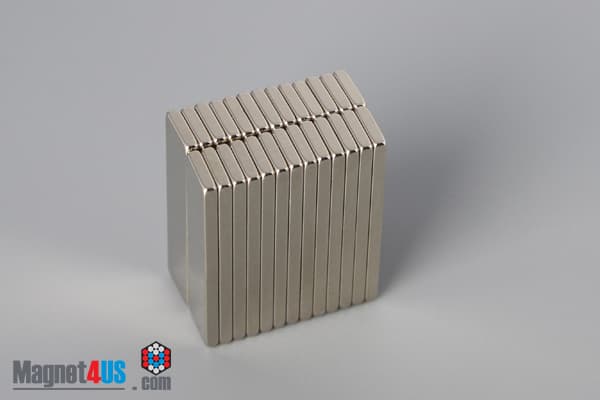 1" x 1/4" x 1/16" N52 Neodymium Block Magnet - photo 4