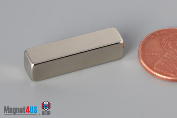 1" x 1/4" x 1/4" N52 Neodymium Block Magnet - photo 3