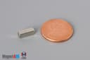 1/8" x 1/8" x 3/8" N45 Neodymium Block Magnet - photo 1