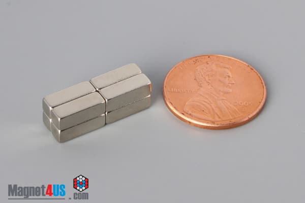 1/8" x 1/8" x 3/8" N45 Neodymium Block Magnet - photo 5