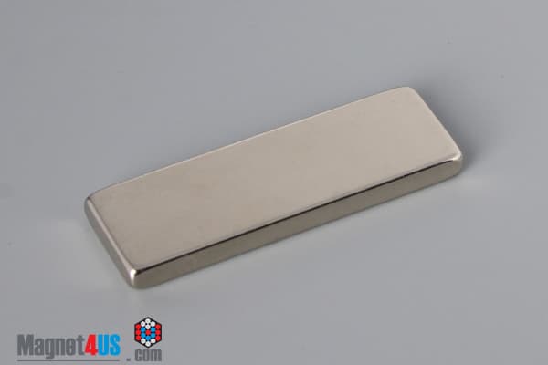 1 1/2" x 1/2" x 1/8" N45 Neodymium Block Magnet - photo 2