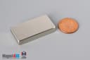 1 1/2" x 3/4" x 1/4" N45 Neodymium Block Magnet - photo 1