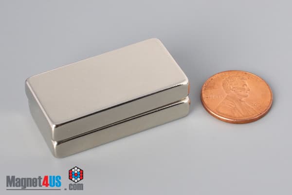 1 1/2" x 3/4" x 1/4" N45 Neodymium Block Magnet - photo 5