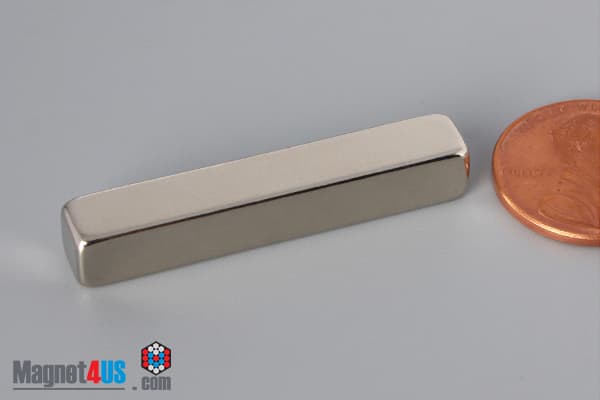 1 1/2" x 1/4" x 1/4" N45 Neodymium Block Magnet - photo 3