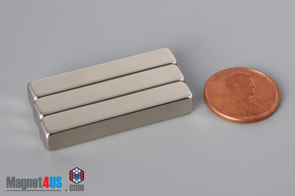 1 1/2" x 1/4" x 1/4" N45 Neodymium Block Magnet - photo 5
