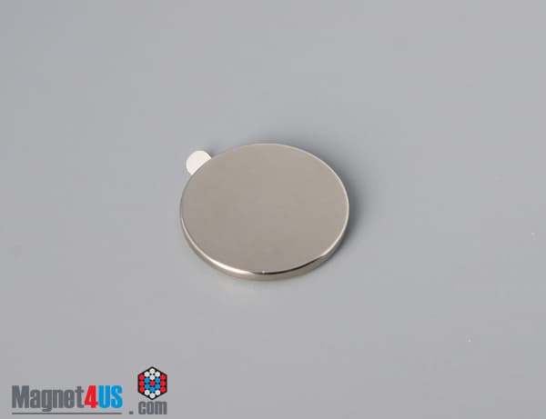3/4" dia. x 1/16" N N42 3M Adhesive Disc Magnet