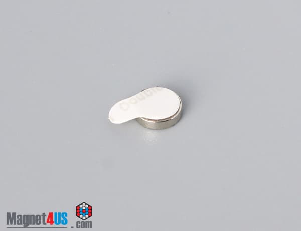 1/4" dia. x 1/16" N N42 3M Adhesive Disc Magnet