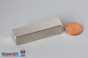 2" x 1/2" x 1/2" N45 Neodymium Block Magnet - photo 1