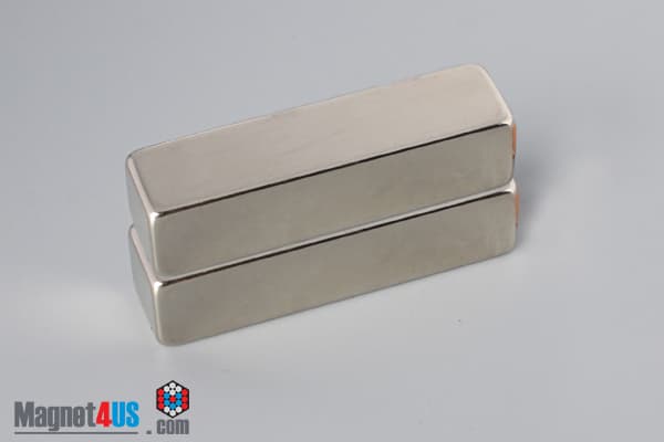 2" x 1/2" x 1/2" N45 Neodymium Block Magnet - photo 4
