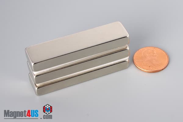 2" x 1/2" x 1/4" N40 Neodymium Block Magnet - photo 5
