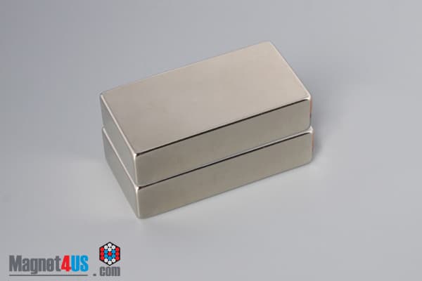 2" x 1" x 1/2" N40 Neodymium Block Magnet - photo 4