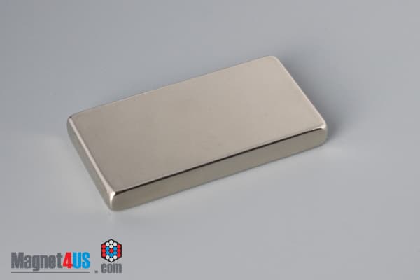 2" x 1" x 1/4" N45 Neodymium Block Magnet - photo 2