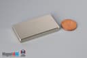 2" x 1" x 1/4" N45 Neodymium Block Magnet - photo 1