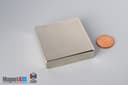 2" x 2" x 1/2" N40 Neodymium Block Magnet - photo 1