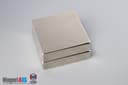 2" x 2" x 1/2" N40 Neodymium Block Magnet - photo 4
